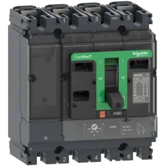 کلید اتوماتیک 40 آمپر اشنایدر الکتریک چهار پل 70KA حفاظت 4D - TM-D