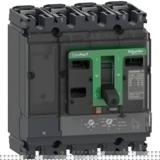 کلید اتوماتیک 250 آمپر اشنایدر الکتریک چهار پل 25KA حفاظت 4D - TM-D