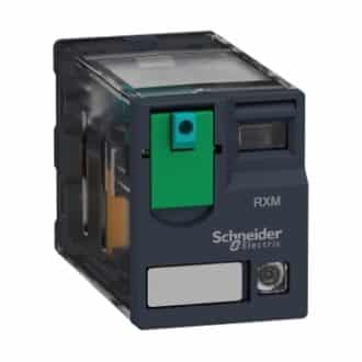 رله شیشه ای 14 پایه 24 ولت DC و 6 آمپر با LED اشنایدر الکتریک