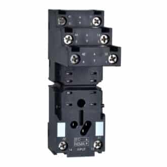 سوکت رله RXZ اشنایدر الکتریک با کنتاکت RXM 2 C/O و REXL 2 C/O